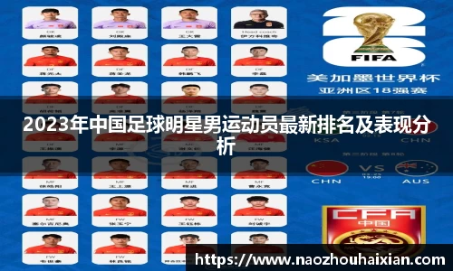 2023年中国足球明星男运动员最新排名及表现分析